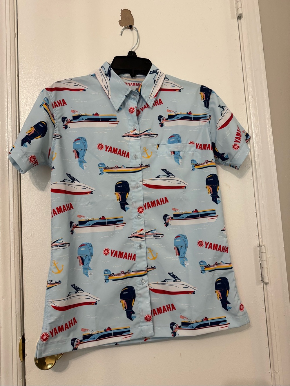Yamaha Ladies Branded & Boat Shirt Size Small